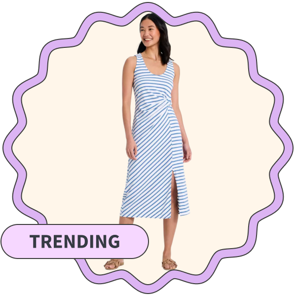 A New Day Tie-Front Twist Midi Dress