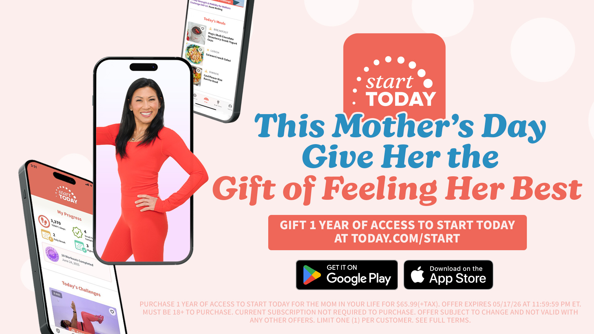 Download and subscribe to the Start TODAY app