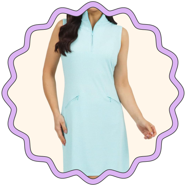 IBKUL Icefil Cooling Mock Neck Dress