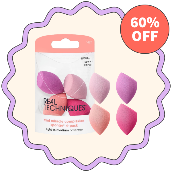 Real Techniques Mini Miracle Complexion Sponge (Pack of 4)