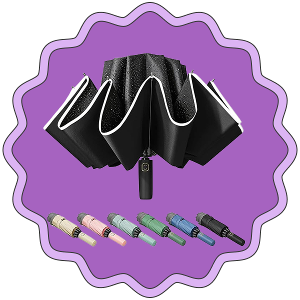 Fogkey Windproof Inverted Travel Umbrella