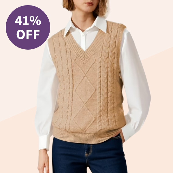 Dokotoo Cable Knit Sweater Vest