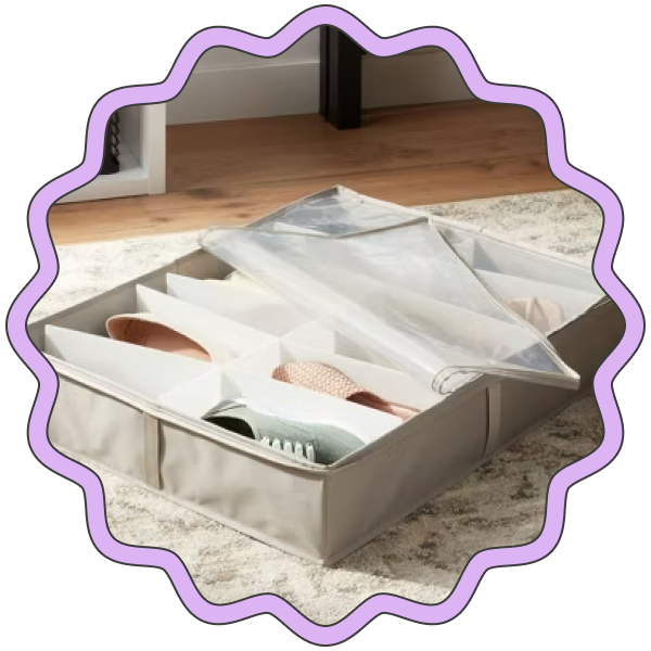 Brightrooms Underbed Fabric Organizer