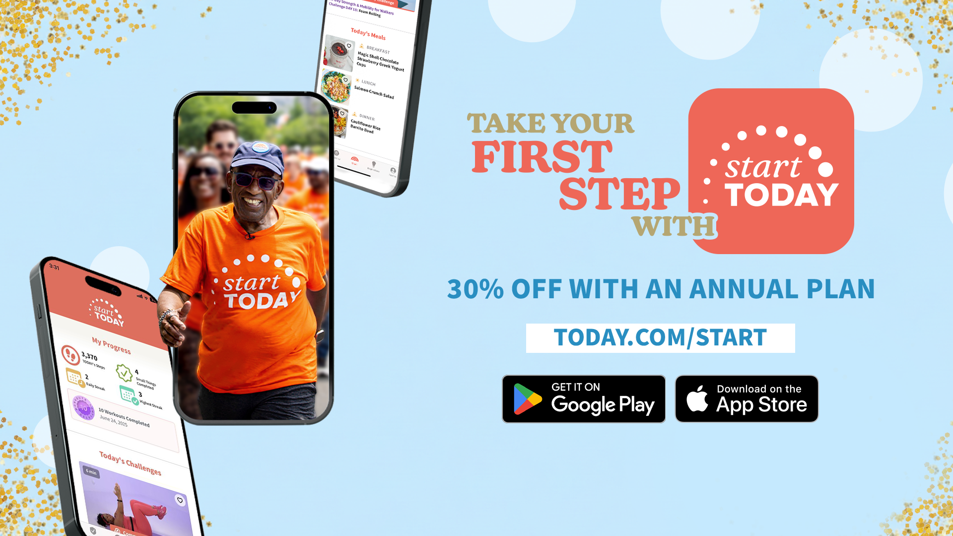 Download and subscribe to the Start TODAY app