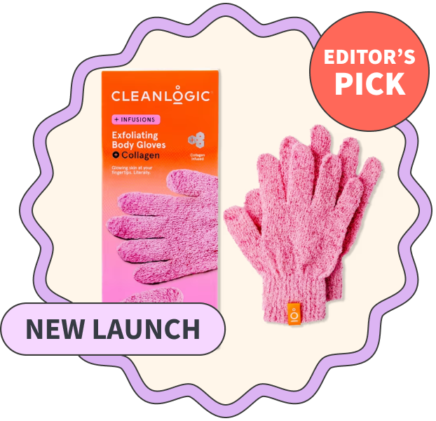 Cleanlogic Infusions Exfoliating Body Gloves + Collagen