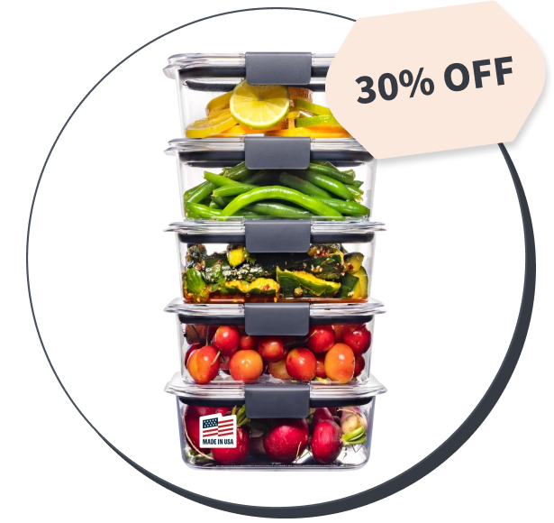 Rubbermaid Brilliance Food Storage Containers