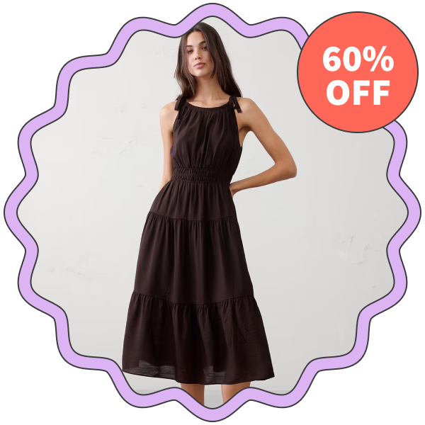 Banana Republic Factory Tied-Shoulder Maxi Dress