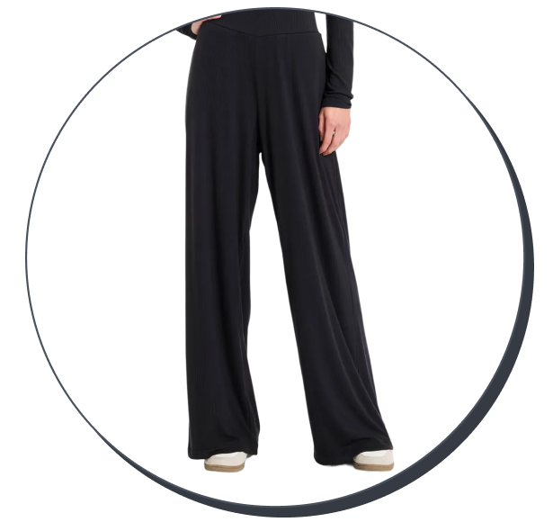 All in Motion Rib-Knit High-Rise Wide Leg Pants 