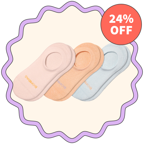 Bombas Assorted 3-Pack Lightweight No-Show Socks →