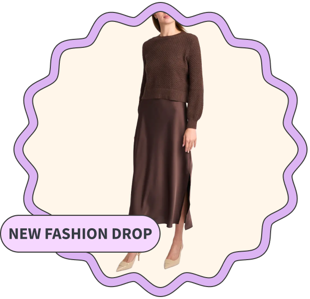 Nordstrom Halogen Sweater & Satin Slip Dress Set