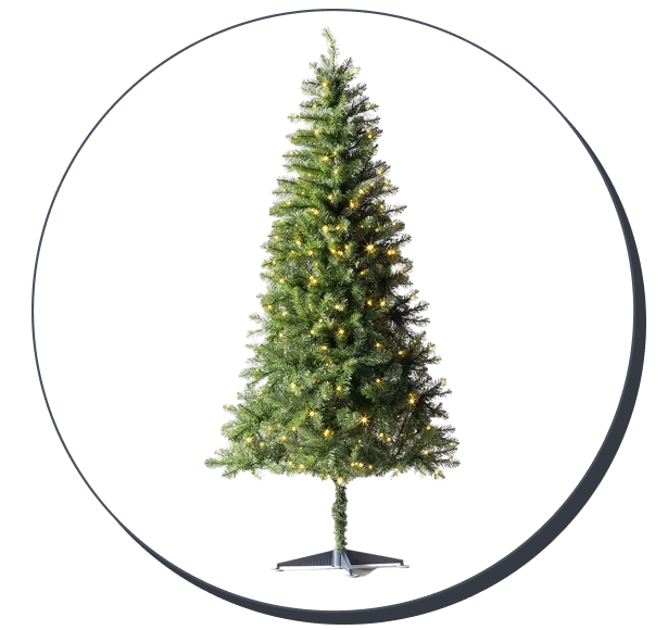 Wondershop Pre-Lit LED Alberta Spruce Artificial Christmas Tree (6.5 Foot)
