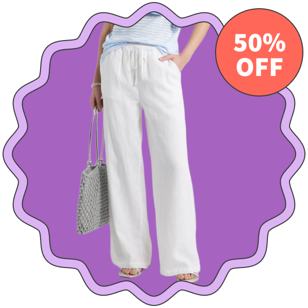 Caslon Easy Wide-Leg Linen Pants