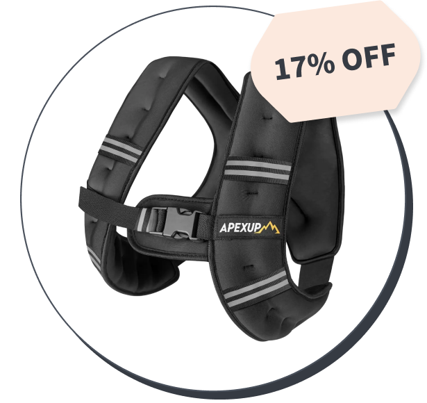 Homlux Unisex Weighted Vest (10 Pounds)