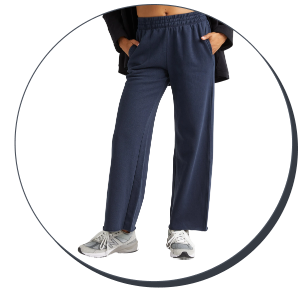Andie Swim The Recycled Fleece Wide-Leg Sweatpant