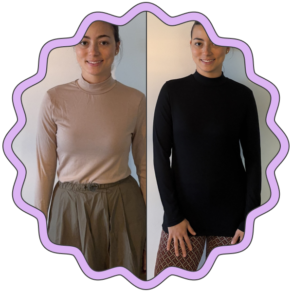 Ficerd Mock Turtleneck Tops (Pack of 3)