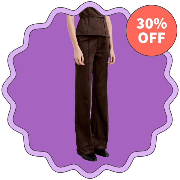 Mango Suede Trousers