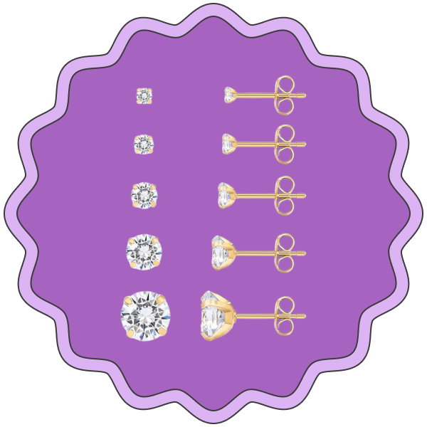 Pavoi Stainless Steel Cubic Zirconia Earrings (5 Pack) →
