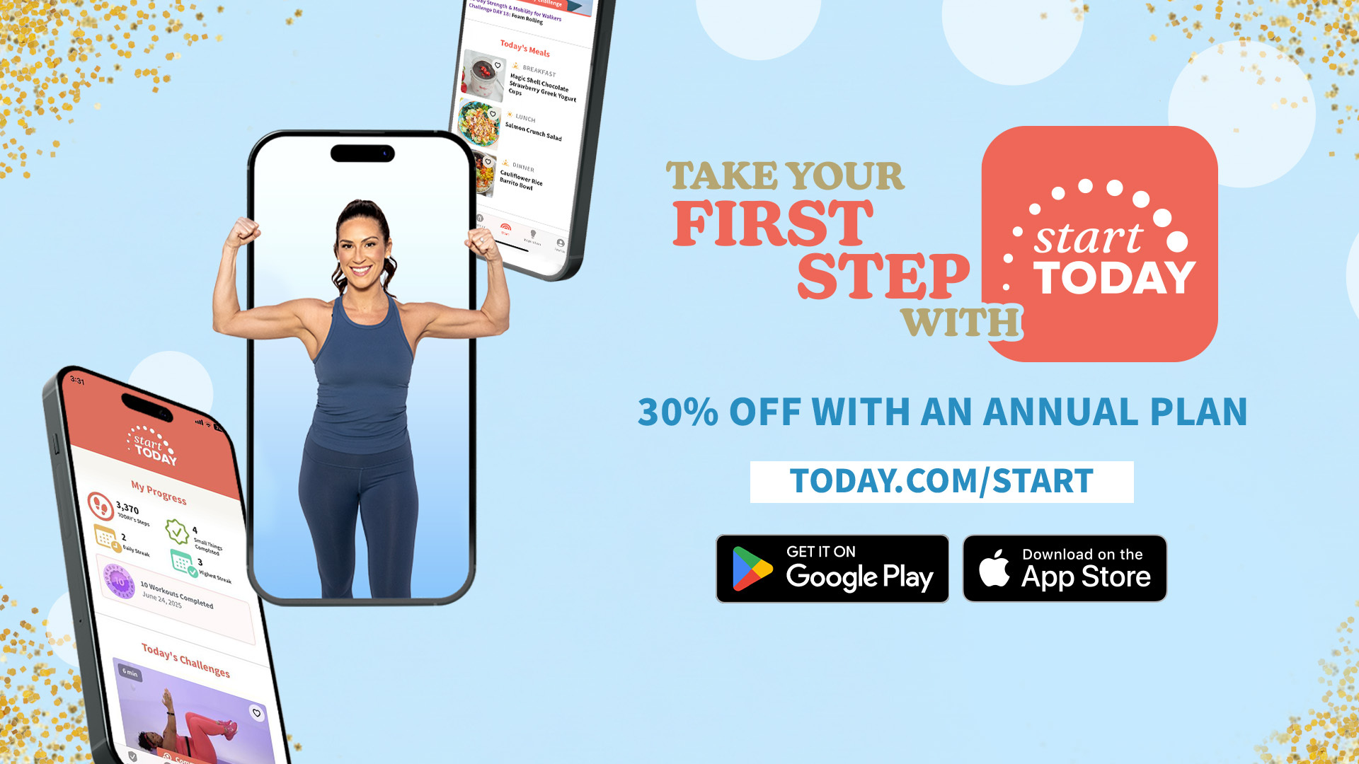 Download and subscribe to the Start TODAY app