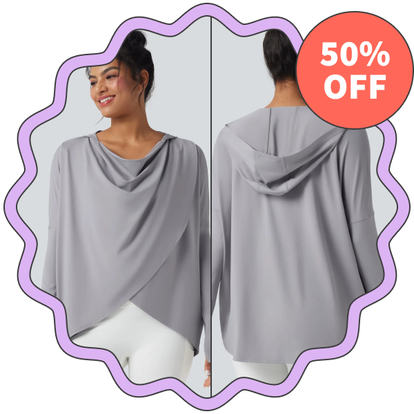 Halara Hooded Cowl Neck Top