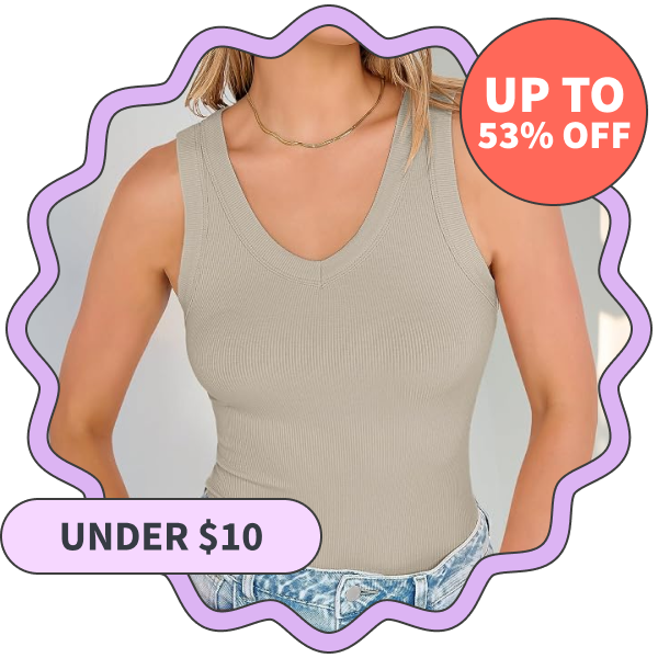 Anrabess Ribbed Tank Top