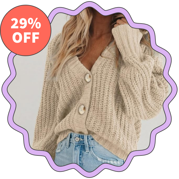 Prettygarden Chunky Knit Cardigan