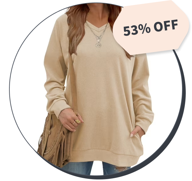 Fantaslook V-Neck Sweatshirt