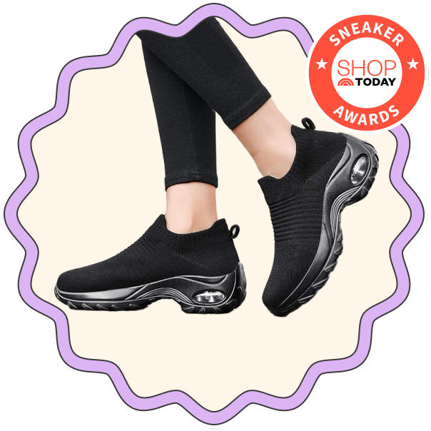 Slow Man Women's Walking Shoe Sock Sneakers