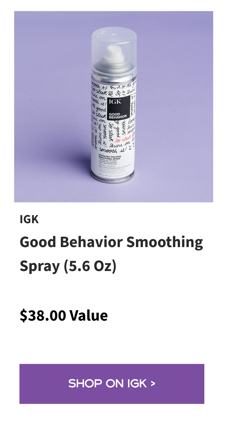 IGK Good Behavior Smoothing Spray
