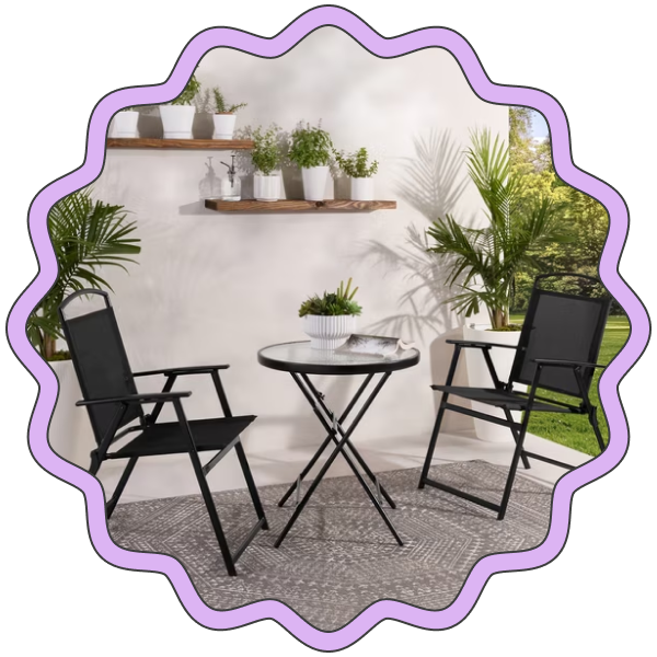 Mainstays Albany Lane 3-Piece Outdoor Bistro Set