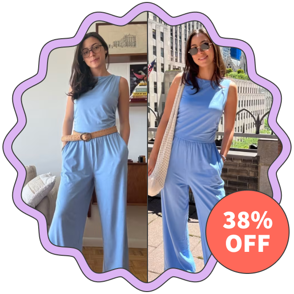 PrettyGarden Sleeveless Wide-Leg Jumpsuit
