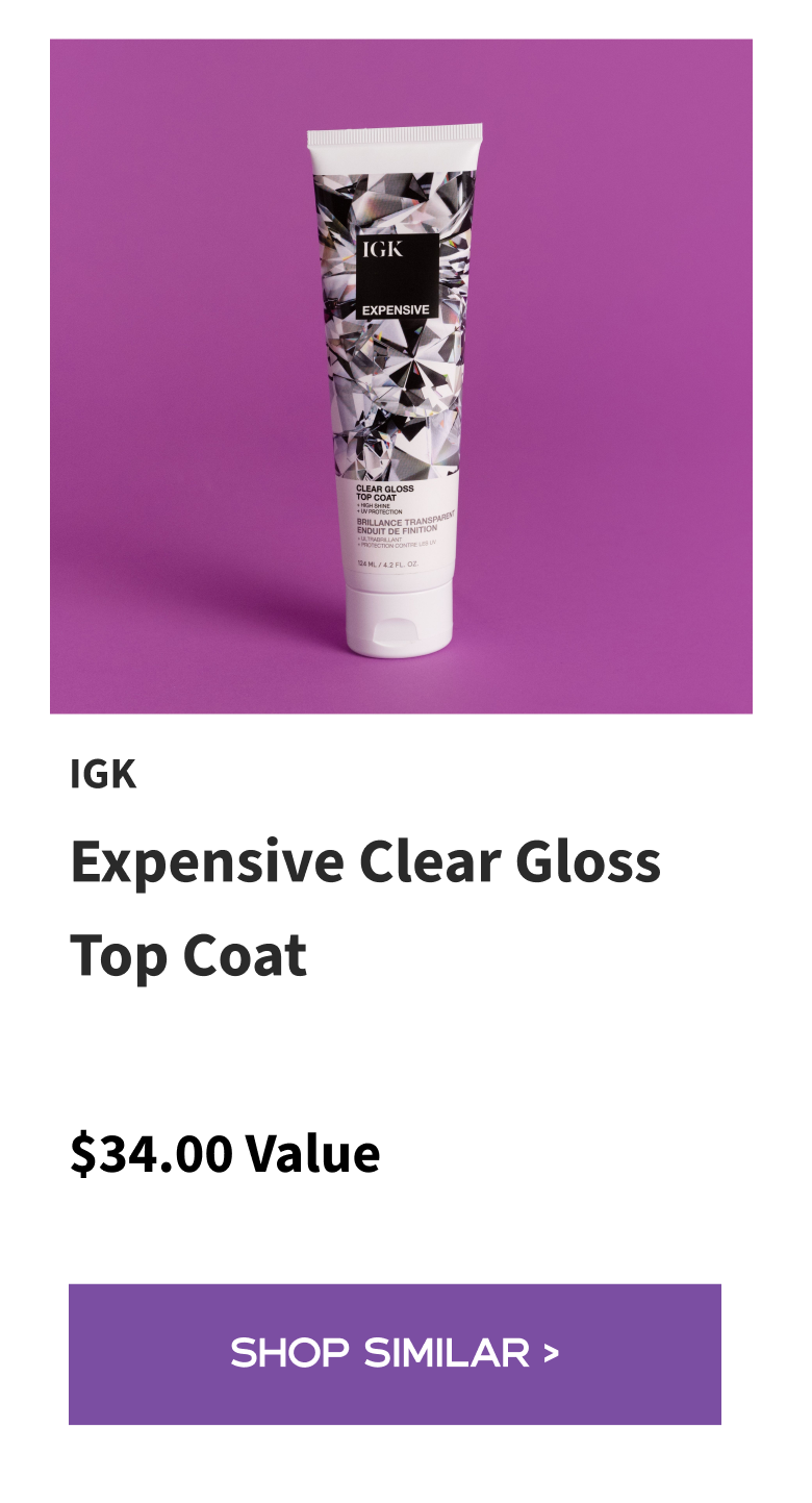 IGK Expensive Clear Gloss Top Coat