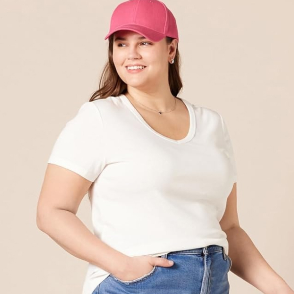 Amazon Essentials Women's V-Neck T-Shirt (Pack of 2)