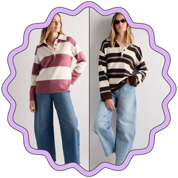 Quince Cotton Cashmere Rugby Polo Sweater