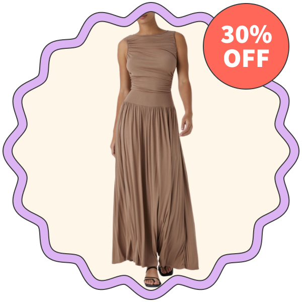 Halara Ruched Maxi Casual Dress 
