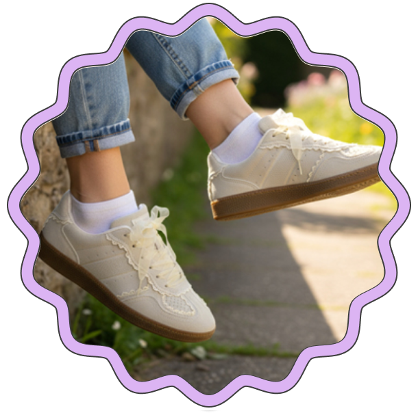 Cushionaire Belinda Lace Detail Casual Sneakers