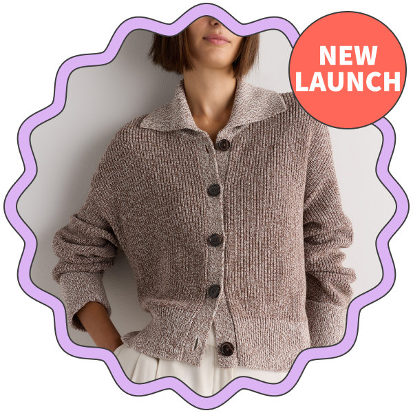 Quince 100% Organic Cotton Fisherman Collared Cardigan
