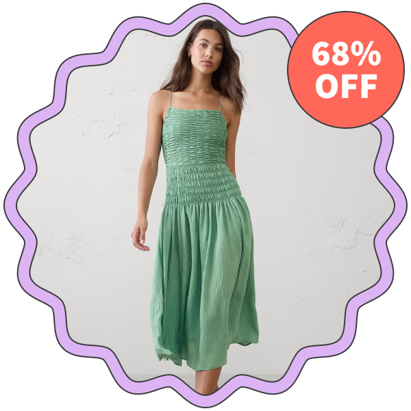 Banana Republic Factory Smocked Strappy Maxi Dress