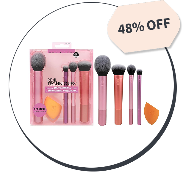 Real Techniques Everyday Essentials Makeup Brush Set