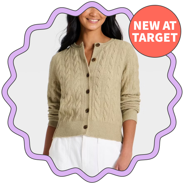 Universal Thread Heritage Cable Crewneck Cardigan