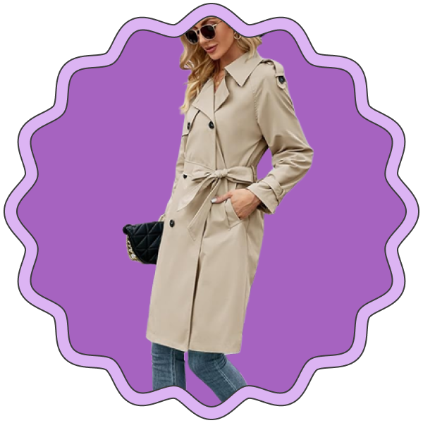 Makkrom Windproof Trench Coat