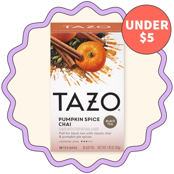 Tazo Pumpkin Spice Chai Black Tea Bags (Pack of 20)