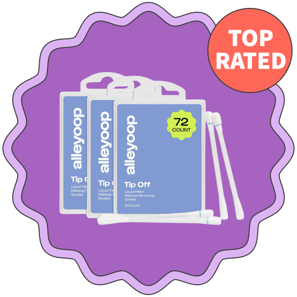 Alleyoop Tip Off Liquid Makeup Remover Swabs (Pack of 72)