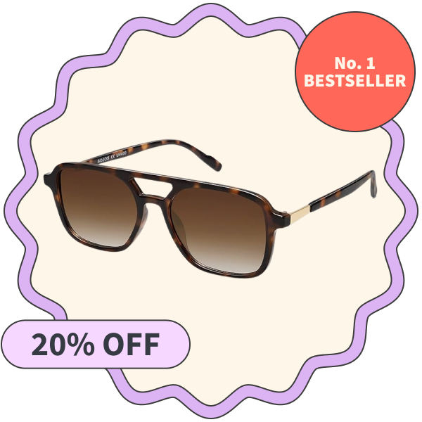Sojos Retro Aviator  Sunglasses