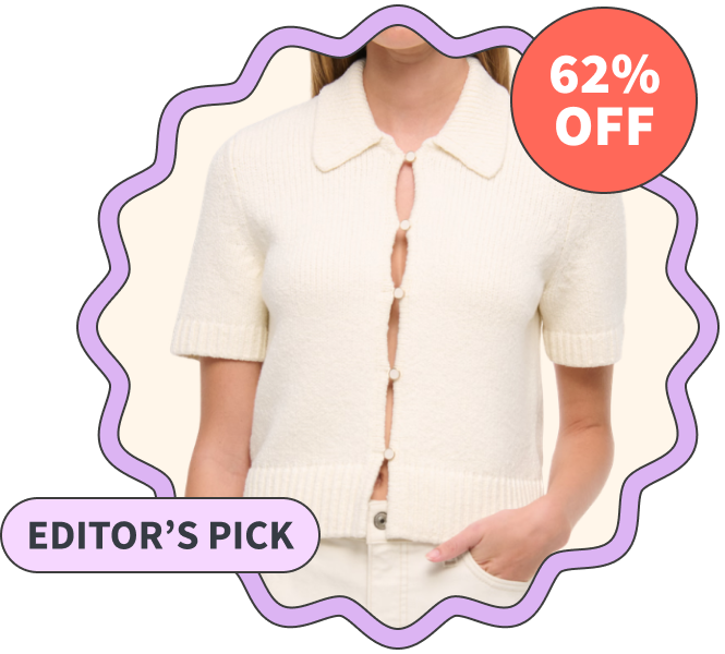 Abercrombie & Fitch Short-Sleeve Collared Cardigan