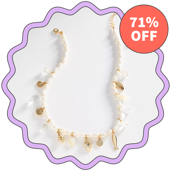 Anthropologie Charms Pearl Necklace