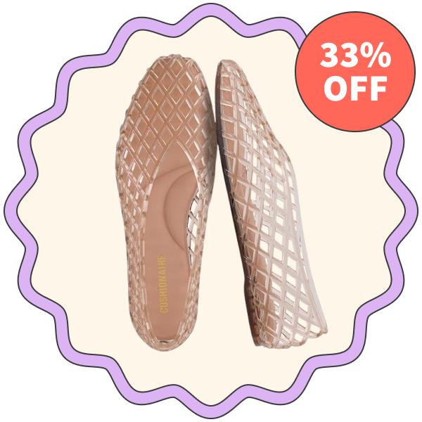Cushionaire Siesta Modern Lattice Ballet Flats →
