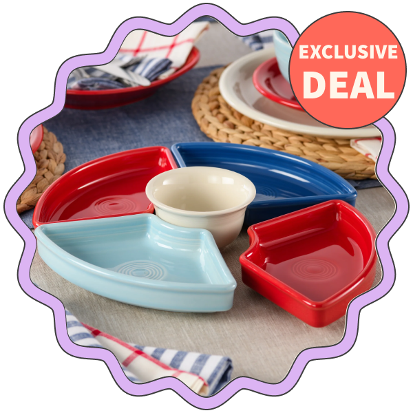 Fiesta Americana Mixed Colors Entertaining Set (5 Piece)