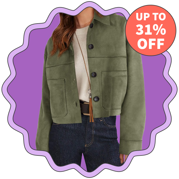 Prettygarden Faux Suede Shacket