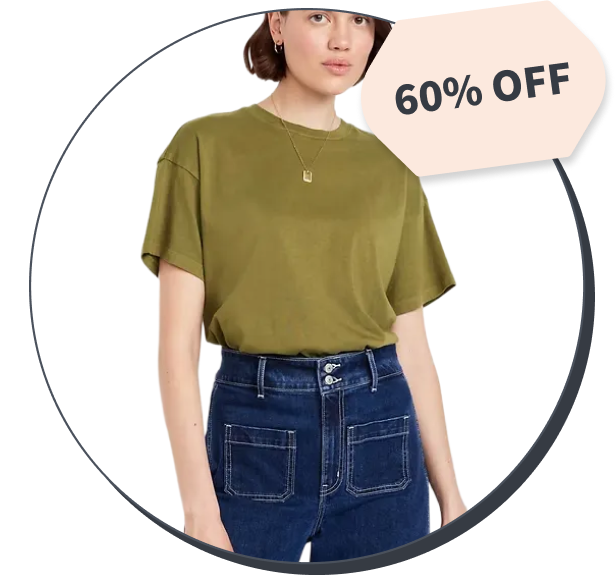 Old Navy Vintage Crew-Neck T-Shirt 