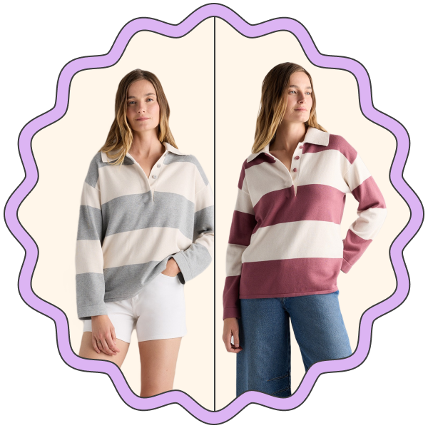 Quince Cotton Cashmere Rugby Polo Sweater